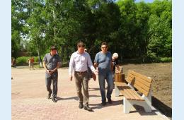 16.07.2021 Рабочая комиссия – на приемке сквера в с. Авангард | Администрация муниципального округа город Партизанск Приморского края Официальный сайт