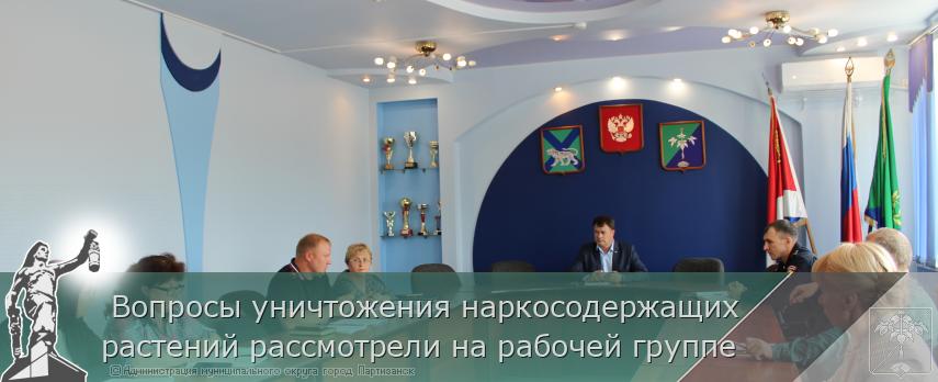  Вопросы уничтожения наркосодержащих растений рассмотрели на рабочей группе  | Администрация муниципального округа город Партизанск Приморского края Официальный сайт