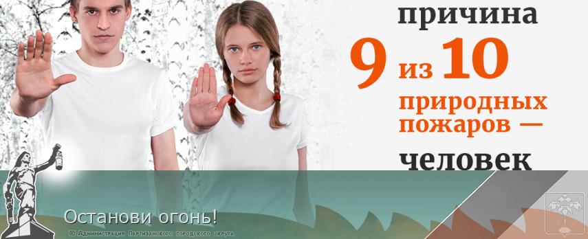 Останови огонь! | Администрация муниципального округа город Партизанск Приморского края Официальный сайт