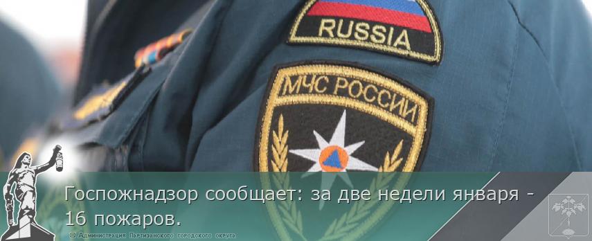 Госпожнадзор сообщает: за две недели января - 16 пожаров.  | Администрация муниципального округа город Партизанск Приморского края Официальный сайт